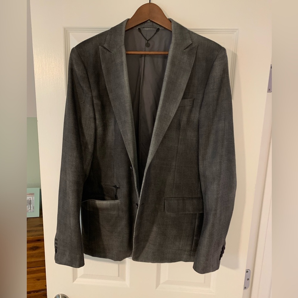 Diesel Men's Gray Sport Coat Blazer